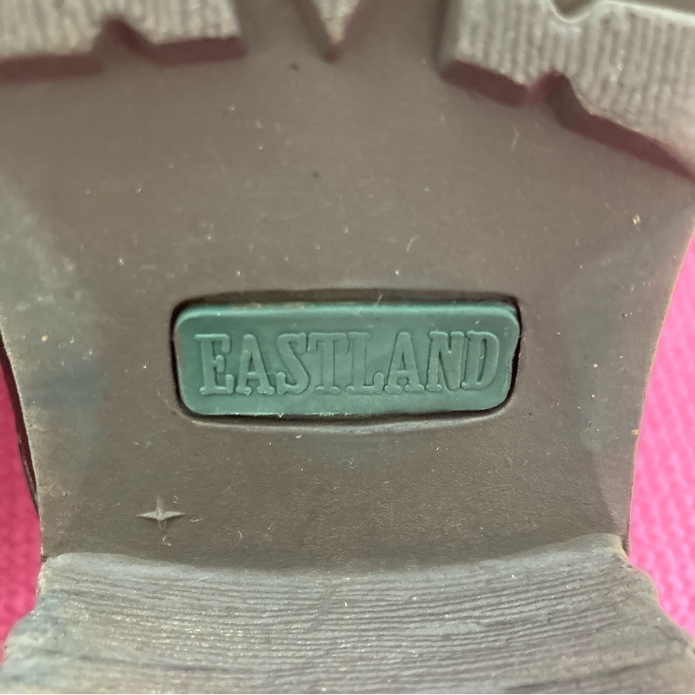 Eastland “Erin” Slides Mules Sz 8  Women BROWN Faux Leather Accent Buckl… - Picture 6 of 8